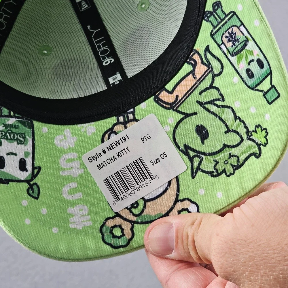 Tokidoki X Hello Kitty Hat Womens Green New Era Matcha‎ Kitty 9Forty